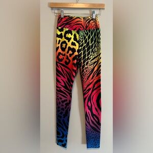 Vastitch Multicolor Animal Print Leggings size Small